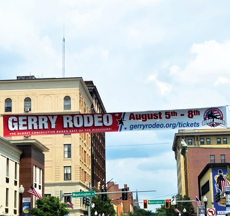 Gerry Rodeo Street Banner
