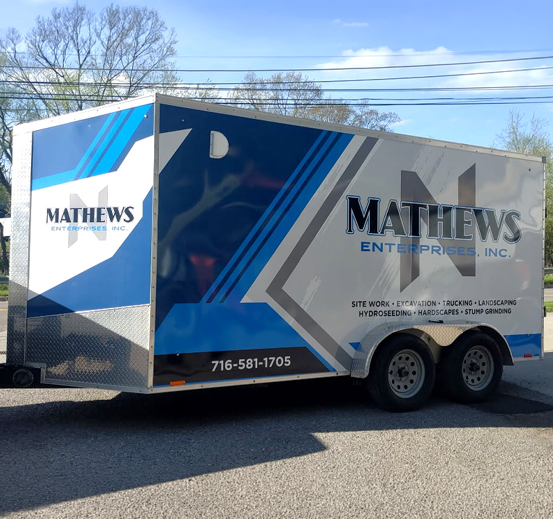 Mathews Enterprises Trailer Wrap