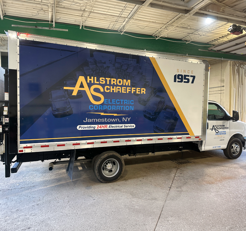 Ahlstrom Schaeffer Box Truck Wrap