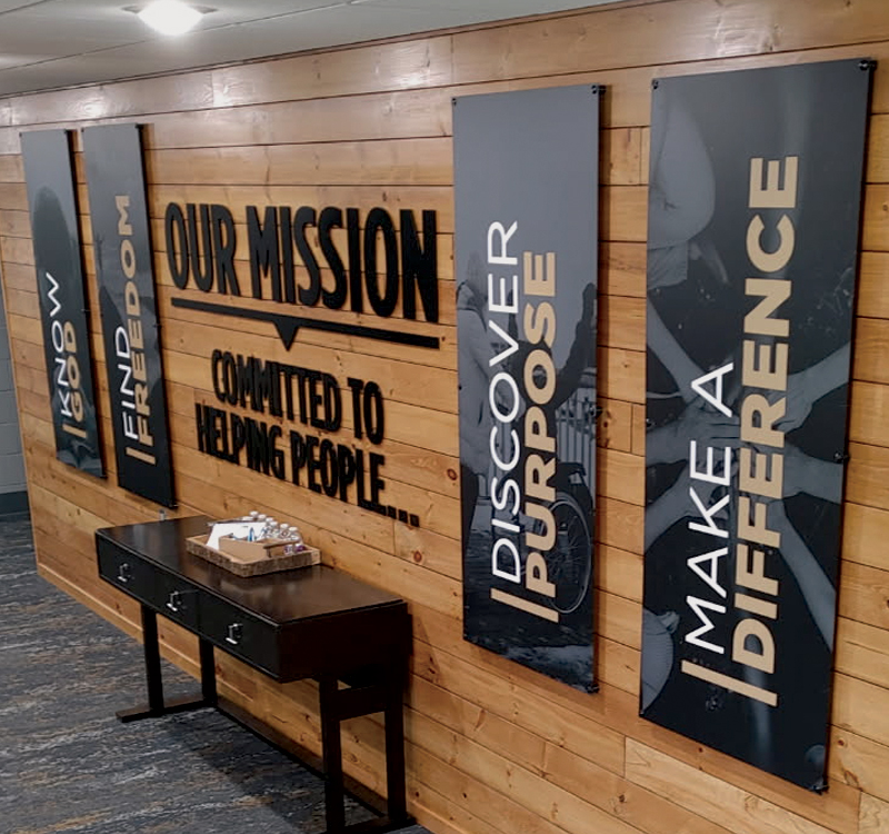 Rock Church Interior Signs