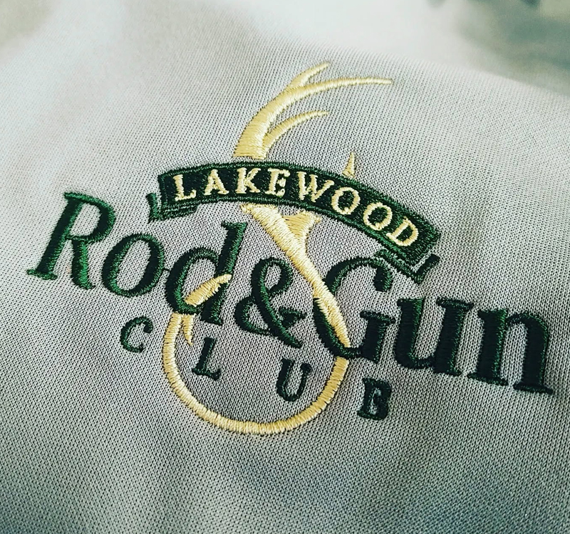 Lakewood Rod & Gun Logo and Embroidery