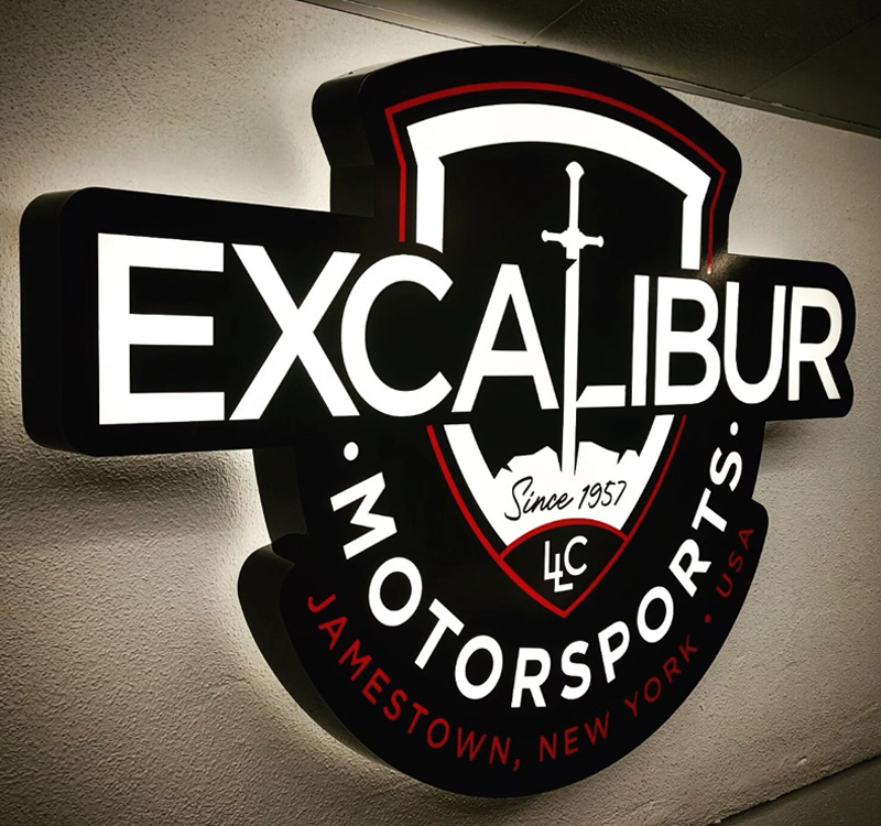 Custom Fabricated Face & Halo Lit Sign