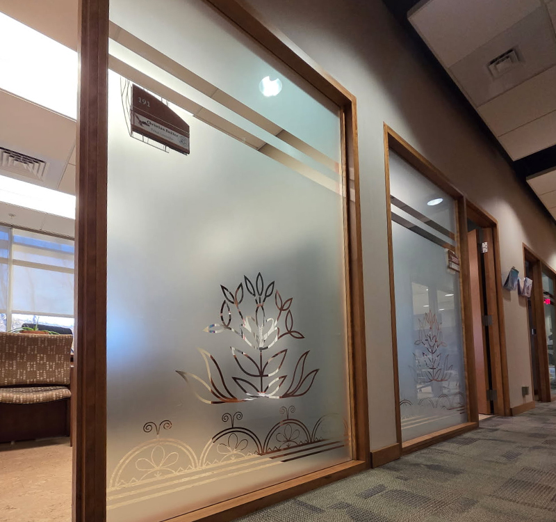 Seneca Nation Frosted Office Film