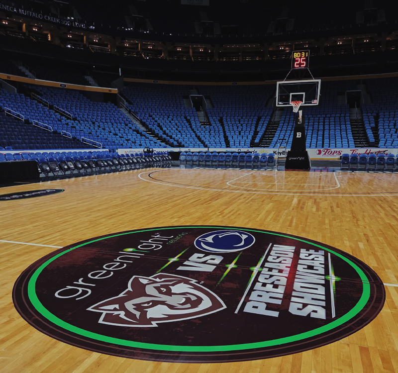 KeyBank Center Basketball Court Floor Wrap