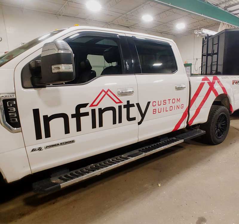 Infinity Custom Building Logo